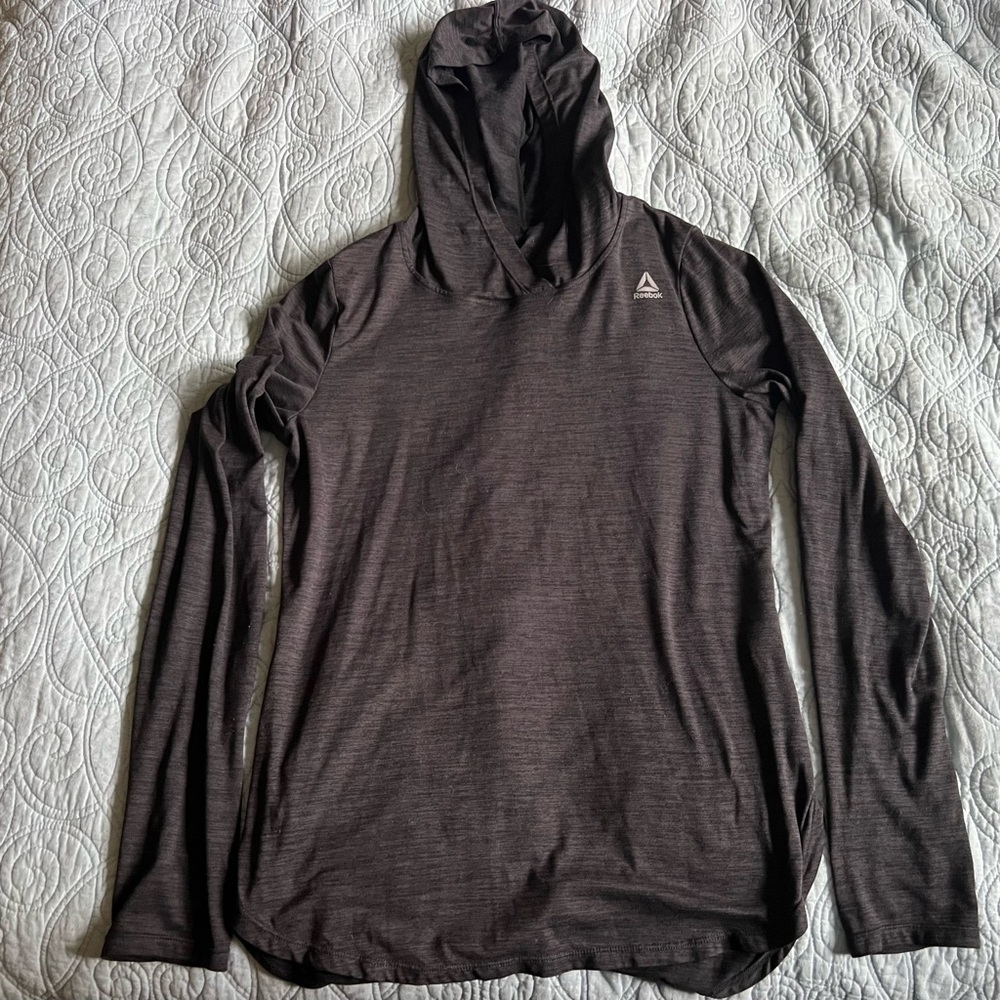 Reebok Hooded Thin Long Sleeve Shirt Hoodie